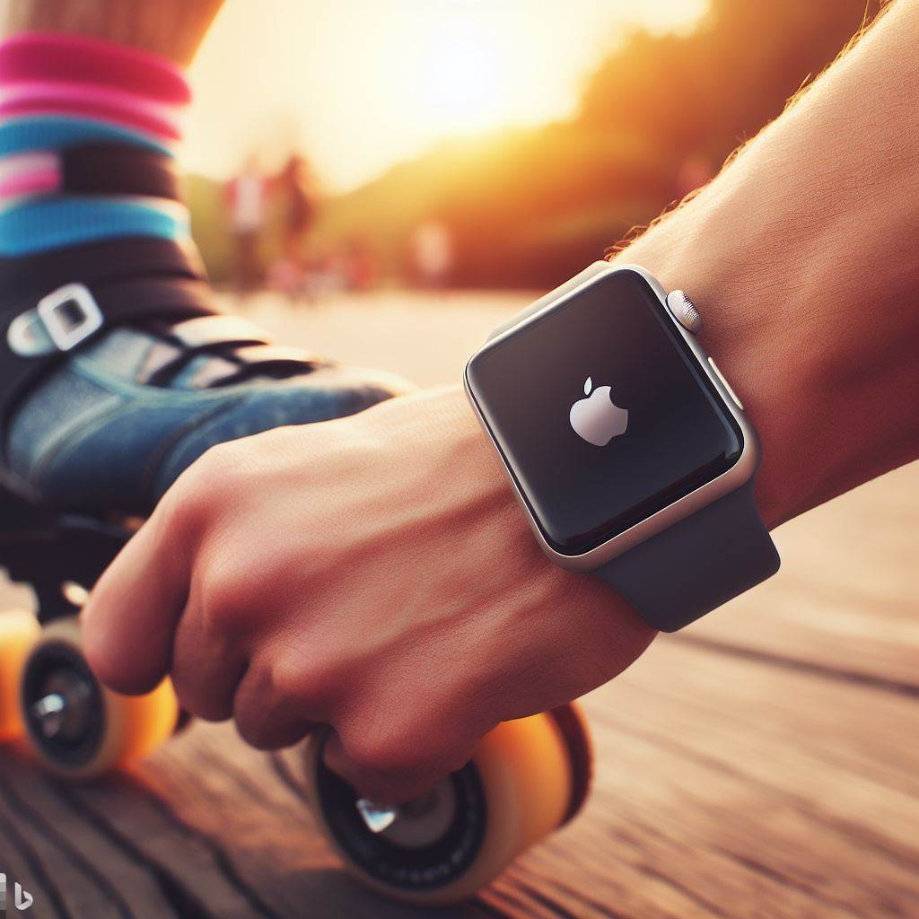 apple watch rollerblading